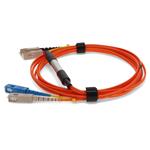 Picture of 2m Cisco® CAB-GELX-625-LC-SC-2M Compatible LC (Male) to SC (Male) Orange OM1 & OS1 Duplex Fiber Mode Conditioning Cable