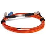 Picture of 2m Cisco® CAB-GELX-625-LC-SC-2M Compatible LC (Male) to SC (Male) Orange OM1 & OS1 Duplex Fiber Mode Conditioning Cable