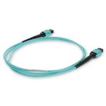 Picture of 3m MPO/UPC to MPO/UPC Aqua OM4 OFNR (Riser-Rated) 12-Strand Fiber Patch Cable