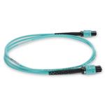 Picture of 3m MPO/UPC to MPO/UPC Aqua OM4 OFNR (Riser-Rated) 12-Strand Fiber Patch Cable