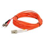 Picture of 10m ST to LC Orange OM1 Duplex OFNR (Riser-Rated) MMF Fiber Patch Cable