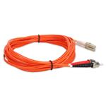 Picture of 10m ST to LC Orange OM1 Duplex OFNR (Riser-Rated) MMF Fiber Patch Cable