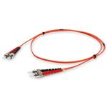 Picture of 2m ST to ST Orange OM1 Duplex OFNR (Riser-Rated) MMF Fiber Patch Cable