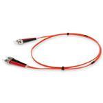 Picture of 2m ST to ST Orange OM1 Duplex OFNR (Riser-Rated) MMF Fiber Patch Cable