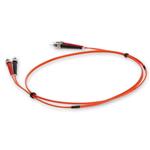 Picture of 2m ST to ST Orange OM1 Duplex OFNR (Riser-Rated) MMF Fiber Patch Cable