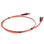 Picture of 2m ST to ST Orange OM1 Duplex OFNR (Riser-Rated) MMF Fiber Patch Cable