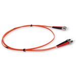 Picture of 2m ST to ST Orange OM1 Duplex OFNR (Riser-Rated) MMF Fiber Patch Cable