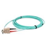 Picture of 1m SC to LC Orange OM2 Duplex OFNR (Riser-Rated) Fiber Patch Cable