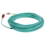 Picture of 20m SC to LC Aqua OM3 Duplex OFNR (Riser-Rated) Fiber Patch Cable