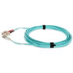 Picture of 2m SC to LC Aqua OM3 Duplex OFNR (Riser-Rated) Fiber Patch Cable