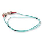 Picture of 10m SC to SC Aqua OM3 Duplex OFNR (Riser-Rated) Fiber Patch Cable