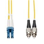 Picture of 3m LC to FC Yellow OS2 Duplex Microboot, Snagless OFNR (Riser-Rated) SMF Fiber Patch Cable