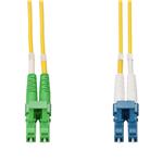 Picture of 15m LC to ALC Field Modifiable Yellow OS1 Duplex Microboot, Snagless OFNR (Riser-Rated) SMF Fiber Patch Cable