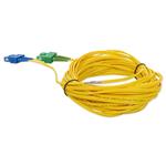 Picture of 15m ASC to SC Yellow OS2 Duplex OFNR (Riser-Rated) SMF Fiber Patch Cable