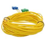 Picture of 15m ASC to SC Yellow OS2 Duplex OFNR (Riser-Rated) SMF Fiber Patch Cable