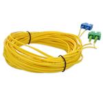 Picture of 15m ASC to SC Yellow OS2 Duplex OFNR (Riser-Rated) SMF Fiber Patch Cable