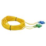 Picture of 15m ASC to SC Yellow OS2 Duplex OFNR (Riser-Rated) SMF Fiber Patch Cable