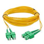 Picture of 1m ASC to ASC Yellow OS2 Duplex OFNR (Riser-Rated) SMF Fiber Patch Cable