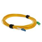 Picture of 12m ASC to LC Field Modifiable Yellow OS2 Simplex Microboot, Snagless OFNR (Riser-Rated) SMF Fiber Patch Cable