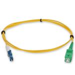 Picture of 3m ASC to LC Yellow OS2 Simplex Microboot, Snagless OFNR (Riser-Rated) SMF Fiber Patch Cable