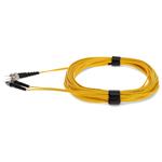 Picture of 2m ST to ST Yellow OS2 Duplex OFNR (Riser-Rated) SMF Fiber Patch Cable