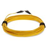 Picture of 2m ST to ST Yellow OS2 Duplex OFNR (Riser-Rated) SMF Fiber Patch Cable