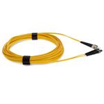 Picture of 2m ST to ST Yellow OS2 Duplex OFNR (Riser-Rated) SMF Fiber Patch Cable