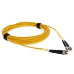 Picture of 2m ST to ST Yellow OS2 Duplex OFNR (Riser-Rated) SMF Fiber Patch Cable