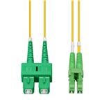 Picture of 2m ASC to ALC Yellow OS2 Duplex OFNR (Riser-Rated) SMF Fiber Patch Cable