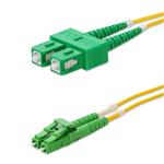 Picture of 2m ASC to ALC Yellow OS2 Duplex OFNR (Riser-Rated) SMF Fiber Patch Cable