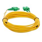 Picture of 1m ASC to ASC Yellow OS2 Duplex OFNR (Riser-Rated) SMF Fiber Patch Cable