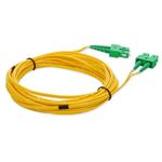 Picture of 1m ASC to ASC Yellow OS2 Duplex OFNR (Riser-Rated) SMF Fiber Patch Cable