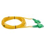 Picture of 1m ASC to ASC Yellow OS2 Duplex OFNR (Riser-Rated) SMF Fiber Patch Cable