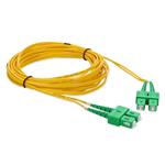 Picture of 1m ASC to ASC Yellow OS2 Duplex OFNR (Riser-Rated) SMF Fiber Patch Cable