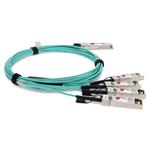 Picture of Arista Networks® Compatible TAA Compliant 40GBase-AOC QSFP+ to 4xSFP+ Active Optical Cable (850nm, MMF, 10m)