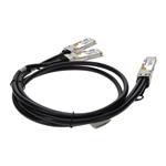 Picture of Dell® DAC-Q28DD-2Q28-100G-1M Compatible 200GBase-CU QSFPDDto2x 100GbQSFP28 Direct Attach Cable (Passive Twinax, 1m)