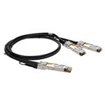 Picture of Dell® DAC-Q28DD-2Q28-100G-1M Compatible 200GBase-CU QSFPDDto2x 100GbQSFP28 Direct Attach Cable (Passive Twinax, 1m)