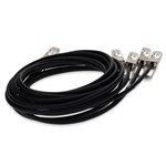 Picture of Dell® DAC-Q56DD-4Q56-SFF-100G-3M Compatible TAA 400GBase-CU QSFP-DD 400G to 4xQSFP56 100G PAM-4 Direct Attach Cable (Passive Twinax, 3m)