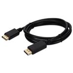 Picture of 6ft DisplayPort Male to DisplayPort Male Black Cable For Resolution Up to 3840x2160 (4K UHD)