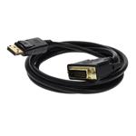 Picture of 10ft DisplayPort 1.2 Male to DVI-D Dual Link (24+1 pin) Male Black Cable Which Requires DP++ For Resolution Up to 2560x1600 (WQXGA)