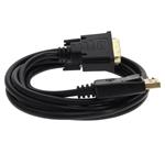 Picture of 10ft DisplayPort 1.2 Male to DVI-D Dual Link (24+1 pin) Male Black Cable Which Requires DP++ For Resolution Up to 2560x1600 (WQXGA)