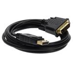 Picture of 10ft DisplayPort 1.2 Male to DVI-D Dual Link (24+1 pin) Male Black Cable Which Requires DP++ For Resolution Up to 2560x1600 (WQXGA)
