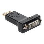 Picture of DisplayPort 1.2 Male to DVI-I (29 pin) Female Black Adapter Which Requires DP++ For Resolution Up to 2560x1600 (WQXGA)