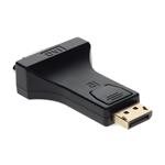 Picture of DisplayPort 1.2 Male to DVI-I (29 pin) Female Black Adapter Which Requires DP++ For Resolution Up to 2560x1600 (WQXGA)
