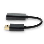 Picture of 8in DisplayPort 1.2 Male to HDMI 1.3 Female Black Adapter Cable Which Requires DP++ For Resolution Up to 1080x1920(FHD) at 60hz