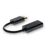 Picture of 8in DisplayPort 1.2 Male to HDMI 1.3 Female Black Adapter Cable Which Requires DP++ For Resolution Up to 1080x1920(FHD) at 60hz