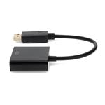 Picture of DisplayPort 1.2 Male to VGA Female Black Adapter Which Requires DP++ For Resolution Up to 1920x1200 (WUXGA)