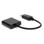 Picture of DisplayPort 1.2 Male to VGA Female Black Adapter Which Requires DP++ For Resolution Up to 1920x1200 (WUXGA)