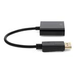 Picture of DisplayPort 1.2 Male to VGA Female Black Adapter Which Requires DP++ For Resolution Up to 1920x1200 (WUXGA)
