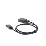 Picture of 3ft DisplayPort 1.2 Male to VGA Male Black Cable For Resolution Up to 1920x1200 (WUXGA)